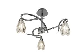Amel Polished Chrome Ceiling Lights Mantra Semi Flush Fittings